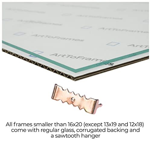 Brown 20x25 CM Picture Frame with Glass D26913