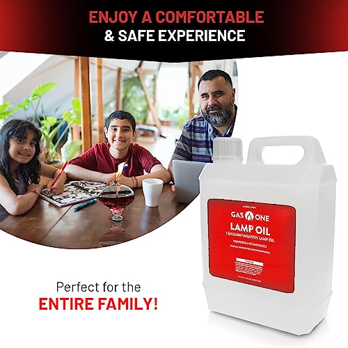 1 Gallon (128oz) Clear Liquid Paraffin Lamp Oil Z3472