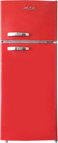2 Door Apartment Size Refrigerator with Freezer, 7.5 cu. ft, Retro Red K159
