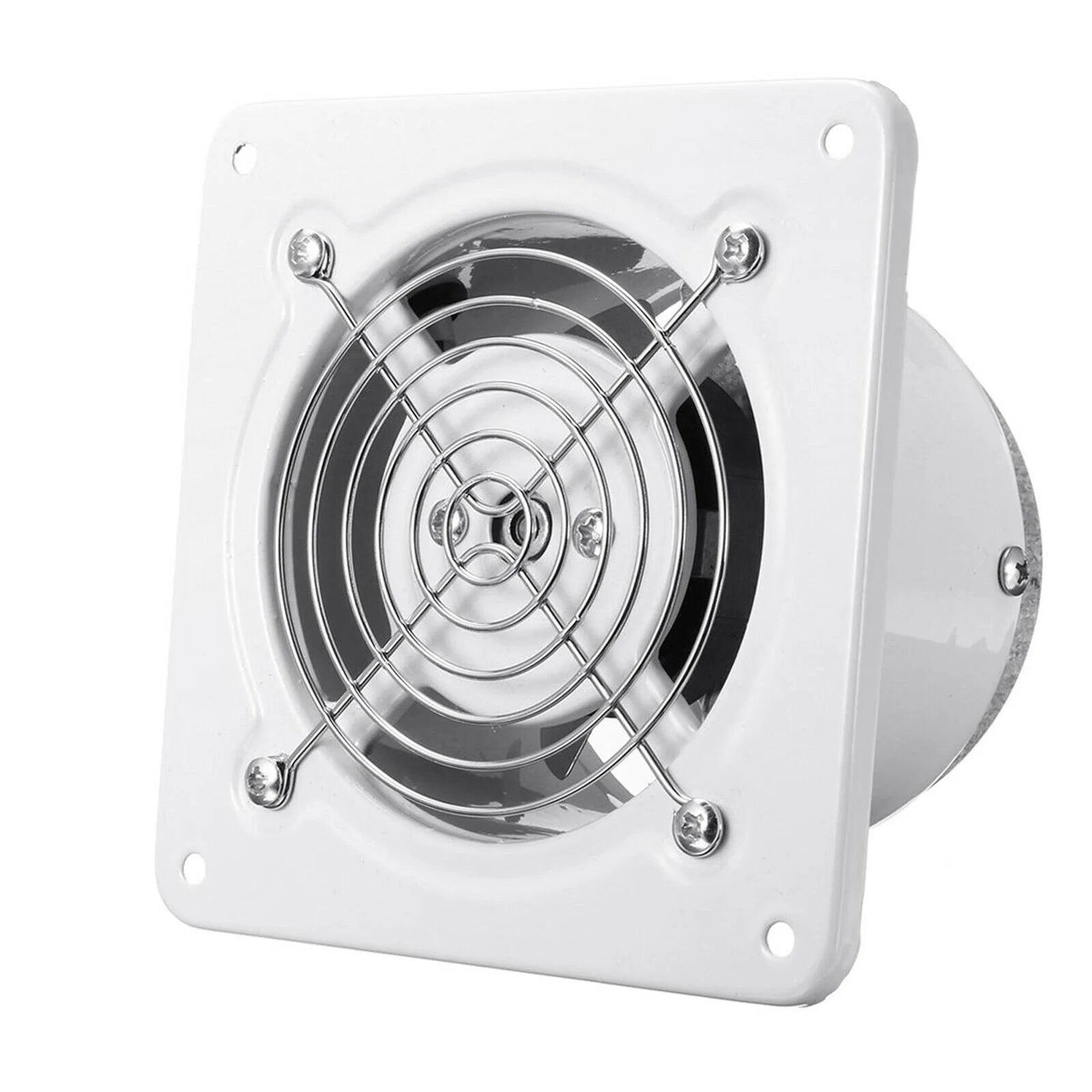 White 8" Wall Mounted Exhaust Fan S542