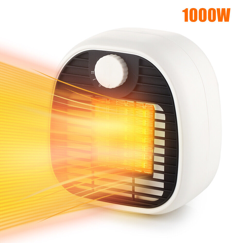 White Ceramic Electric Heater 1000W PTC K1279