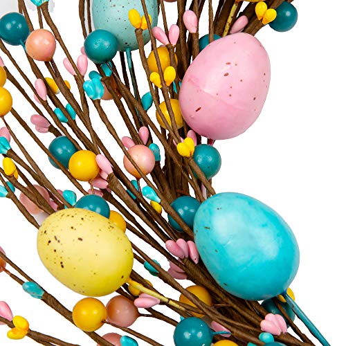 18 inch Artificial Easter Egg Wreath L985