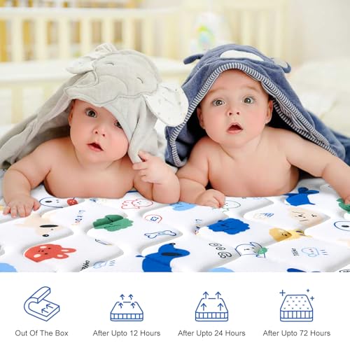 52" x 27.6" x 5" Firm Breathable Hypoallergenic Crib Mattress J519675