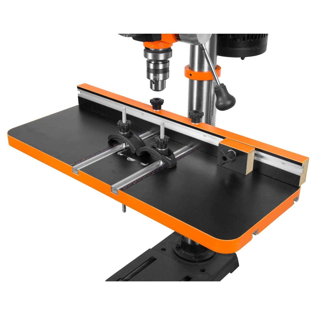 24-by-12-Inch Drill Press Table with Adjustable Fence and Stop Block Z660