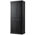 72" Gray Storage Cabinet with Doors and Adjustable Shelves N6838