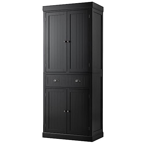 72" Gray Storage Cabinet with Doors and Adjustable Shelves N6838