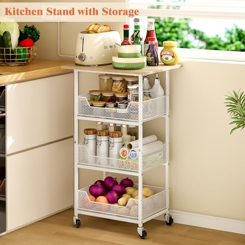 4 Tier Microwave Cart with Storage U114