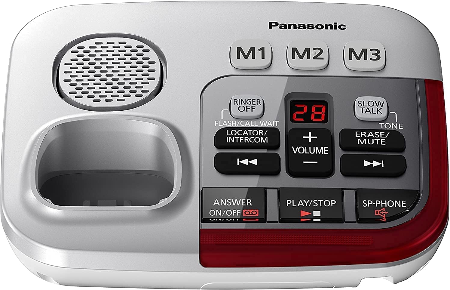 Amplified Cordless Phone-2 Handset with Slow Talk Control O504203