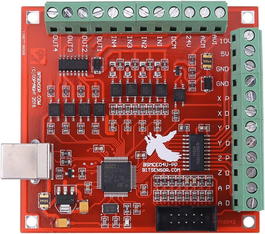 USB 4-Axis Linkage Mach3 Stepper Motor Motion Control Card H6034