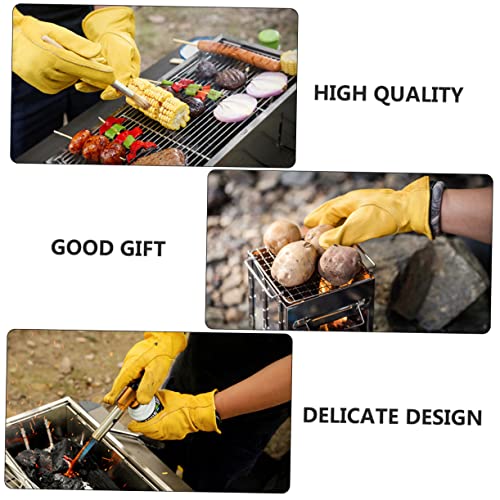 2 Pairs Gloves Grill Mitt Cooking Mitten R865