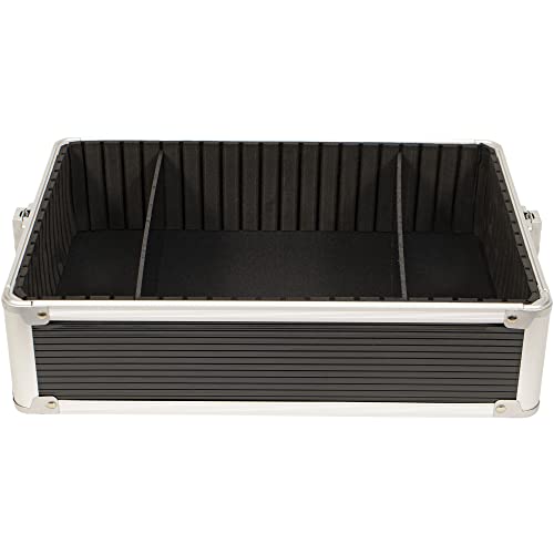 4 in 1 Aluminum Rolling Makeup Case with 360° Swivel Wheels E9623