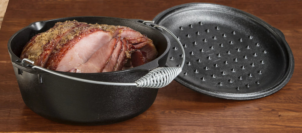Cast Iron 5 Quart Seasoned Dutch Oven with Bail Handle F182160