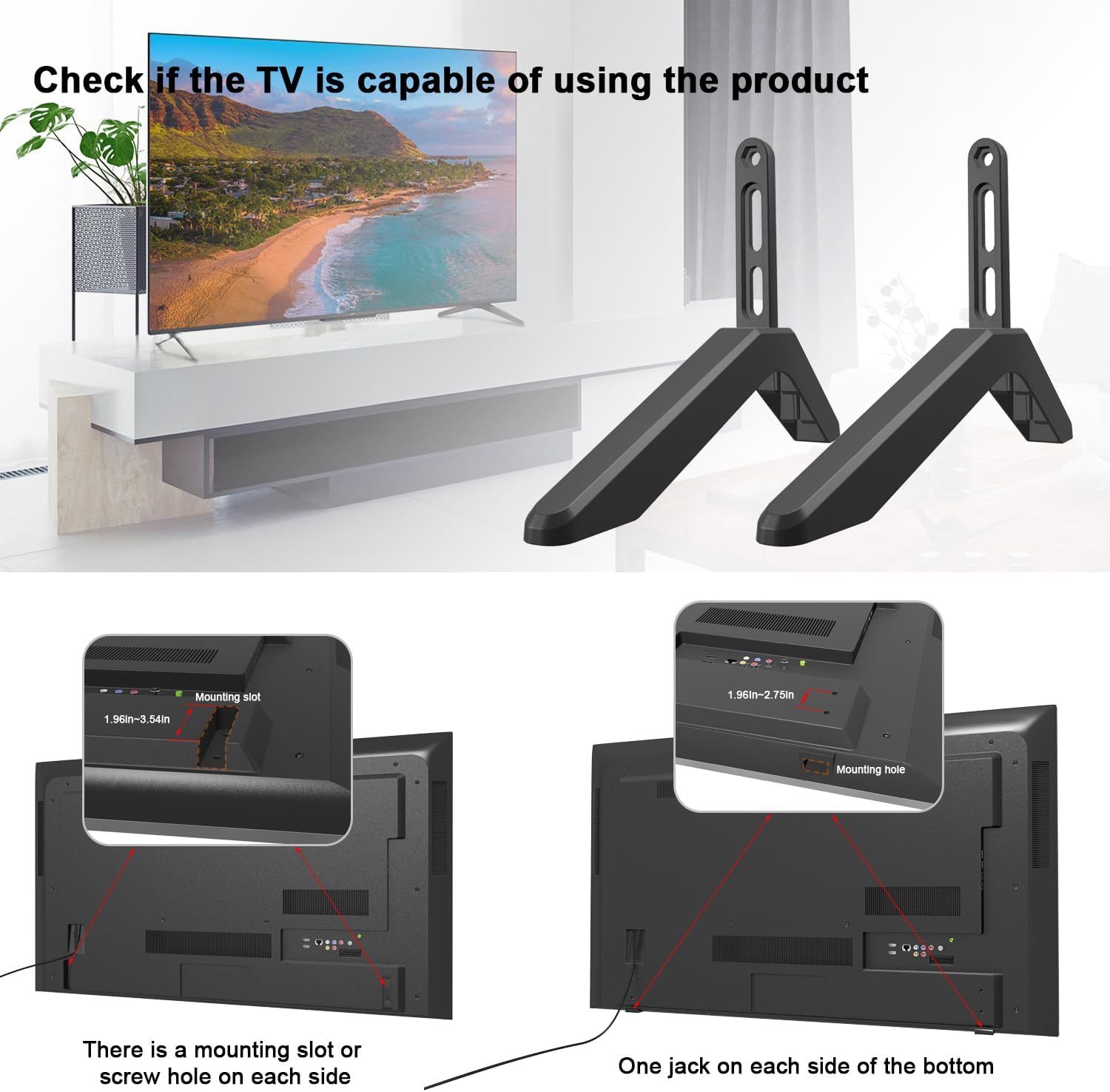 TV Stand with Mounting Legs O818