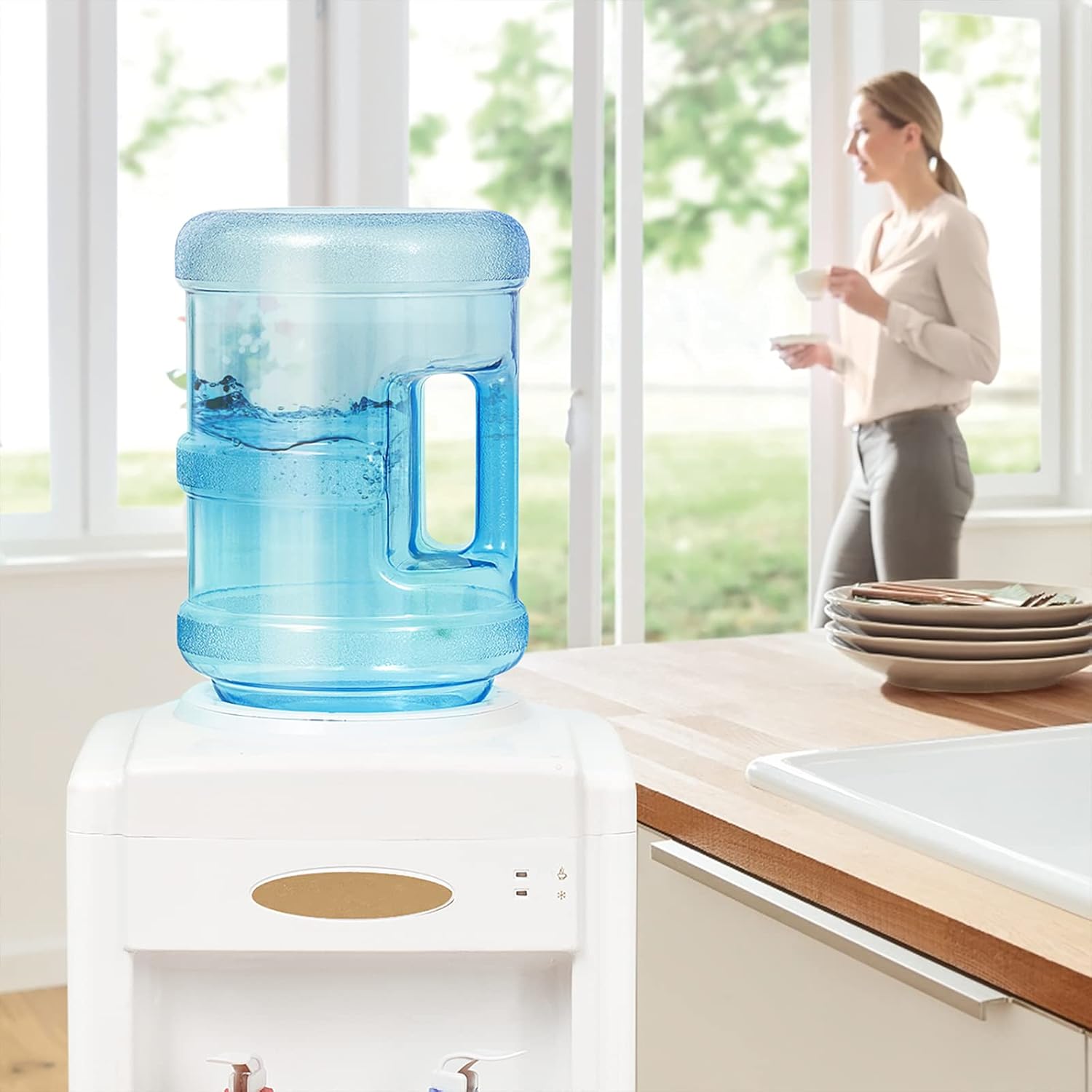 Plastic 5 Gallon Water Bottle with Cap PVC X860