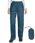 Women's Rain Pants Packable Waterproof Hiking Pants B589825