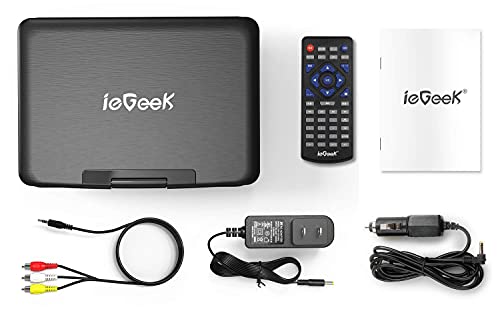 Purple Portable DVD Player with 10.5" Swivel Screen A50222