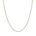 14K Solid Yellow Gold Box Chain Necklace, 16"-24" S7419