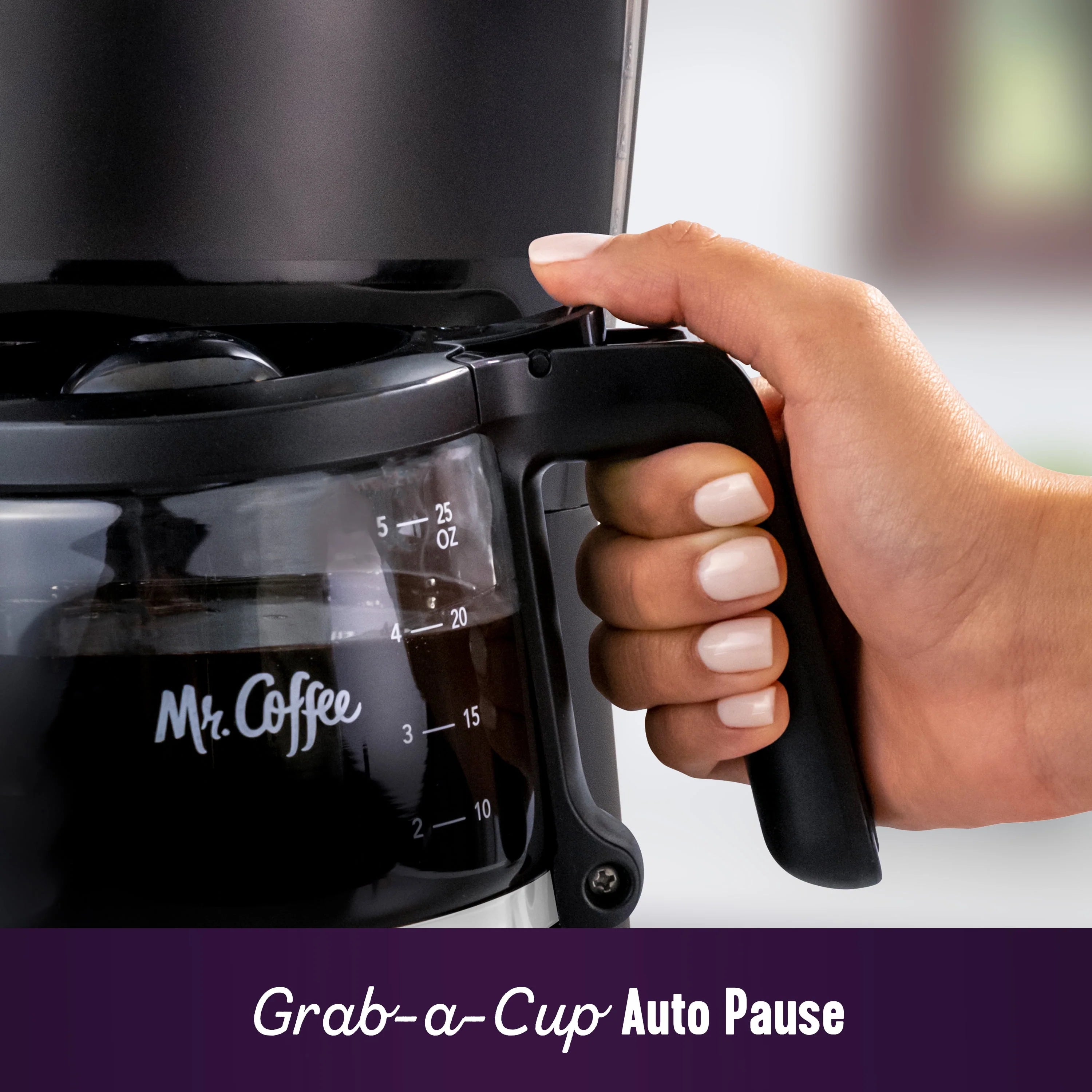 25 oz. Mini Brew Black Programmable Coffee Maker O1909