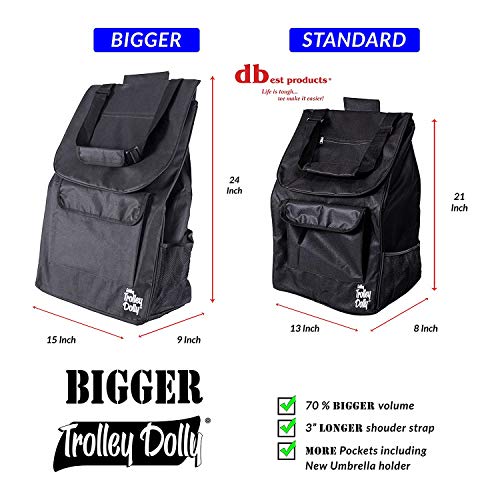 Black Foldable Shopping Grocery Cart E9718