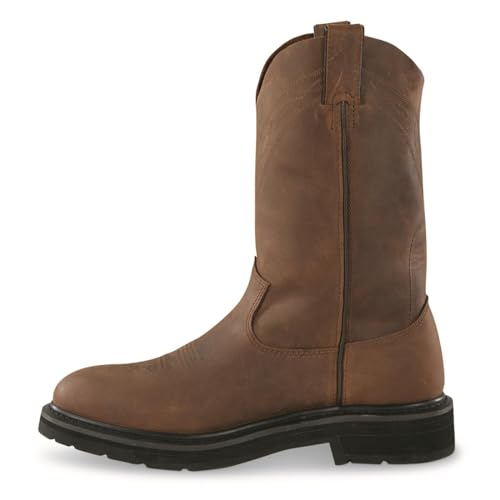Men's Western Work Pull-On Work Boots D190601
