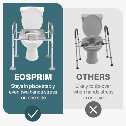 Elongated Raised Toilet Seat with Handles V38100