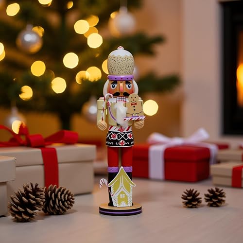 14 Inch Wooden Nutcracker Christmas Decor M9306