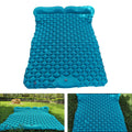 Blue Double Air Mattress with Pillow, 198X120X6cm A5872