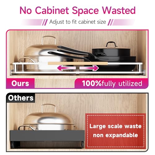 Expandable Cabinet Drawers, 2 Pack T786361