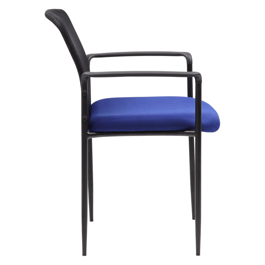 Grey Stackable Mesh Guest Chair Q99188