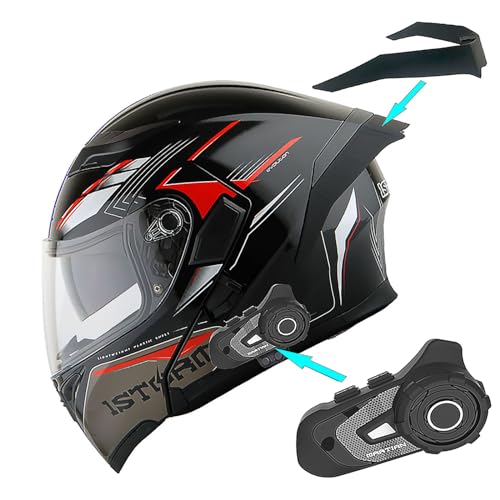 Modular Full Face Helmet Flip up Dual Visor J676