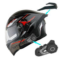 Modular Full Face Helmet Flip up Dual Visor J676