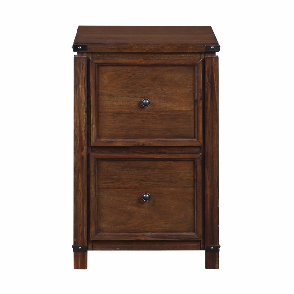 2-Drawer Wood File Cabinet in Champagne Oak C3454
