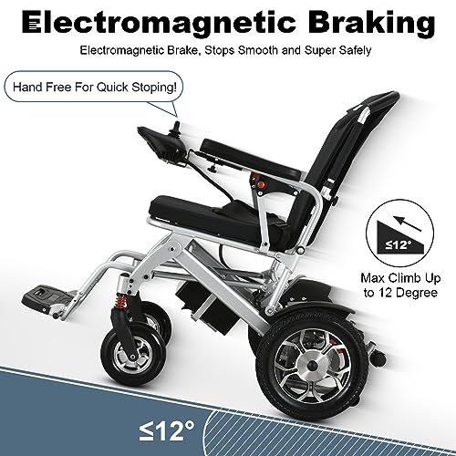 Portable electric wheelchairs Foldable Lightweight All Terrain Power Motorized wheelchairs W17210