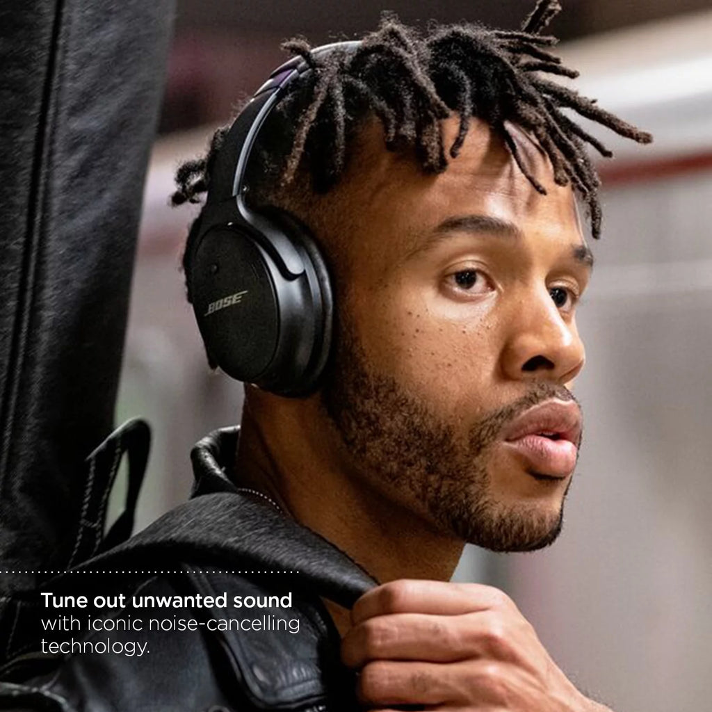 Black Noise Cancelling Over-Ear Wireless Bluetooth Headphones U1229
