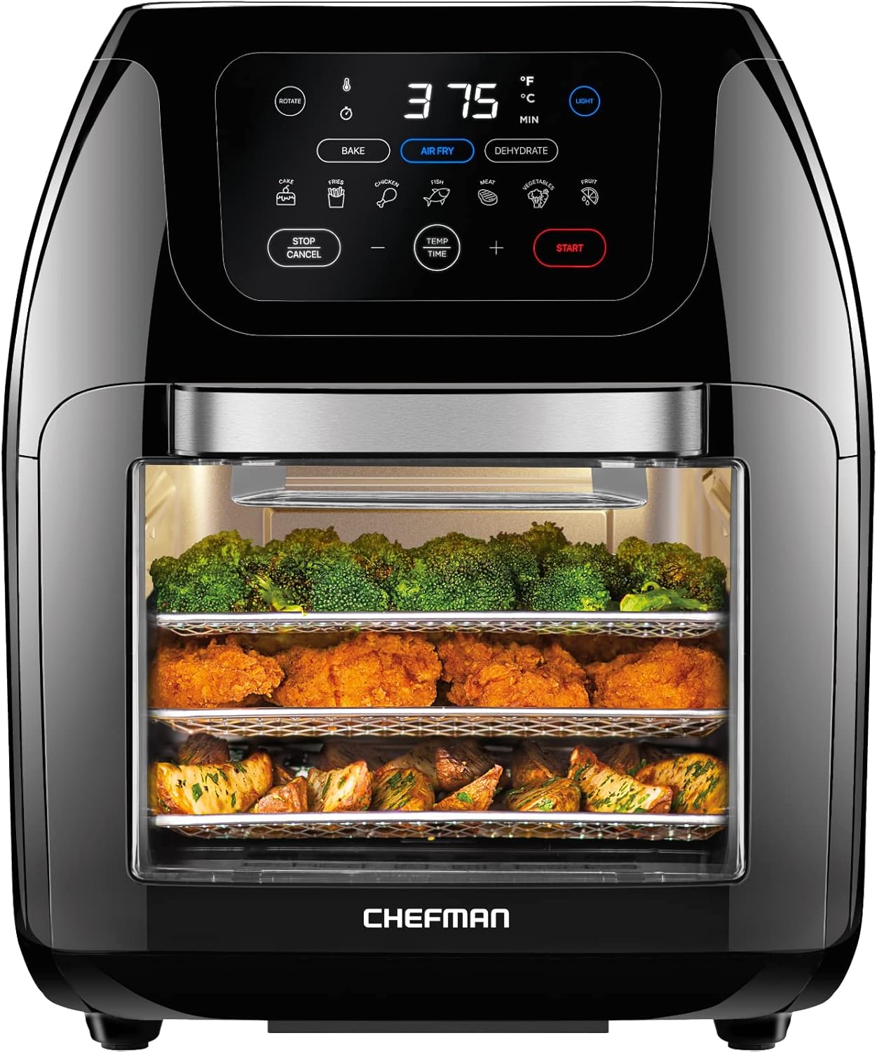 2 Qt Digital Air Fryer with Rotisserie T278
