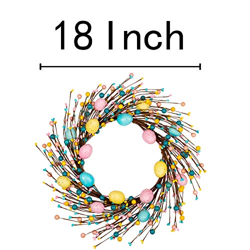 18 inch Artificial Easter Egg Wreath L985