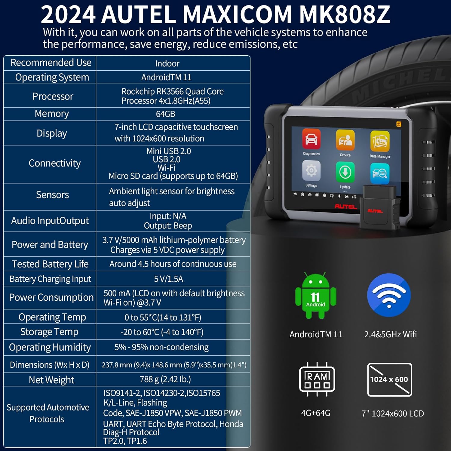 40+ Service Active Test Injector Coding Android 11 OBD2 Auto Scan Tool L87947