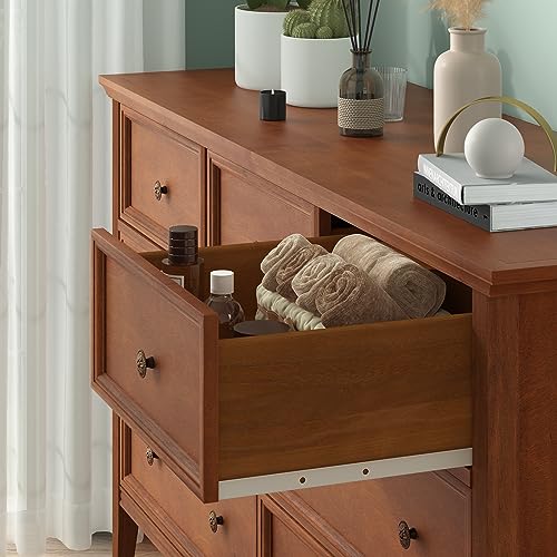White 7 Drawer Solid Wood Dresser C9627