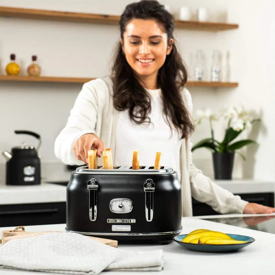 Black 4 Slice Toaster T786