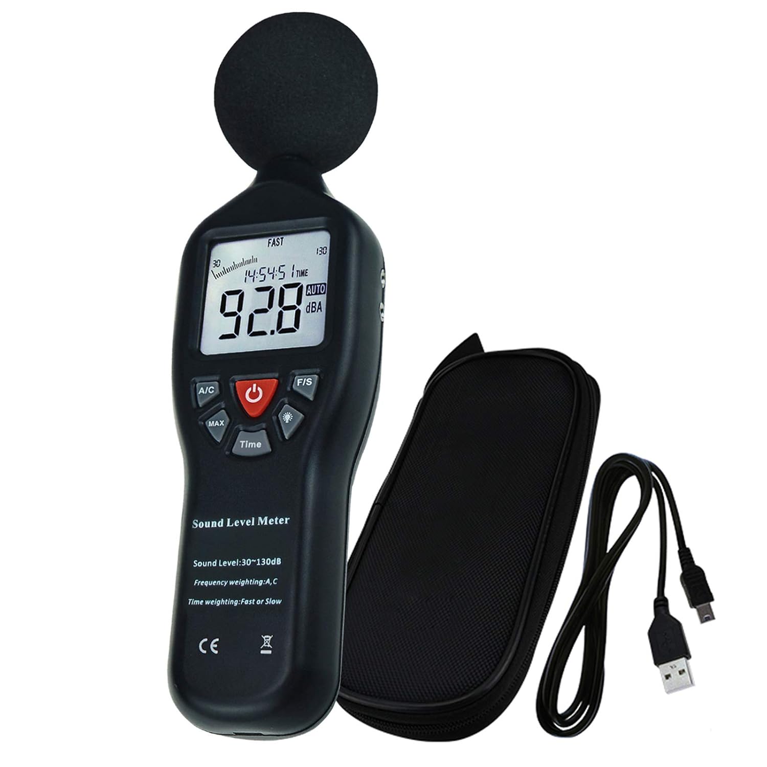 Sound Level Calibrator 94dB 114dB for 1 inch 1/2 inch Microphones N5921