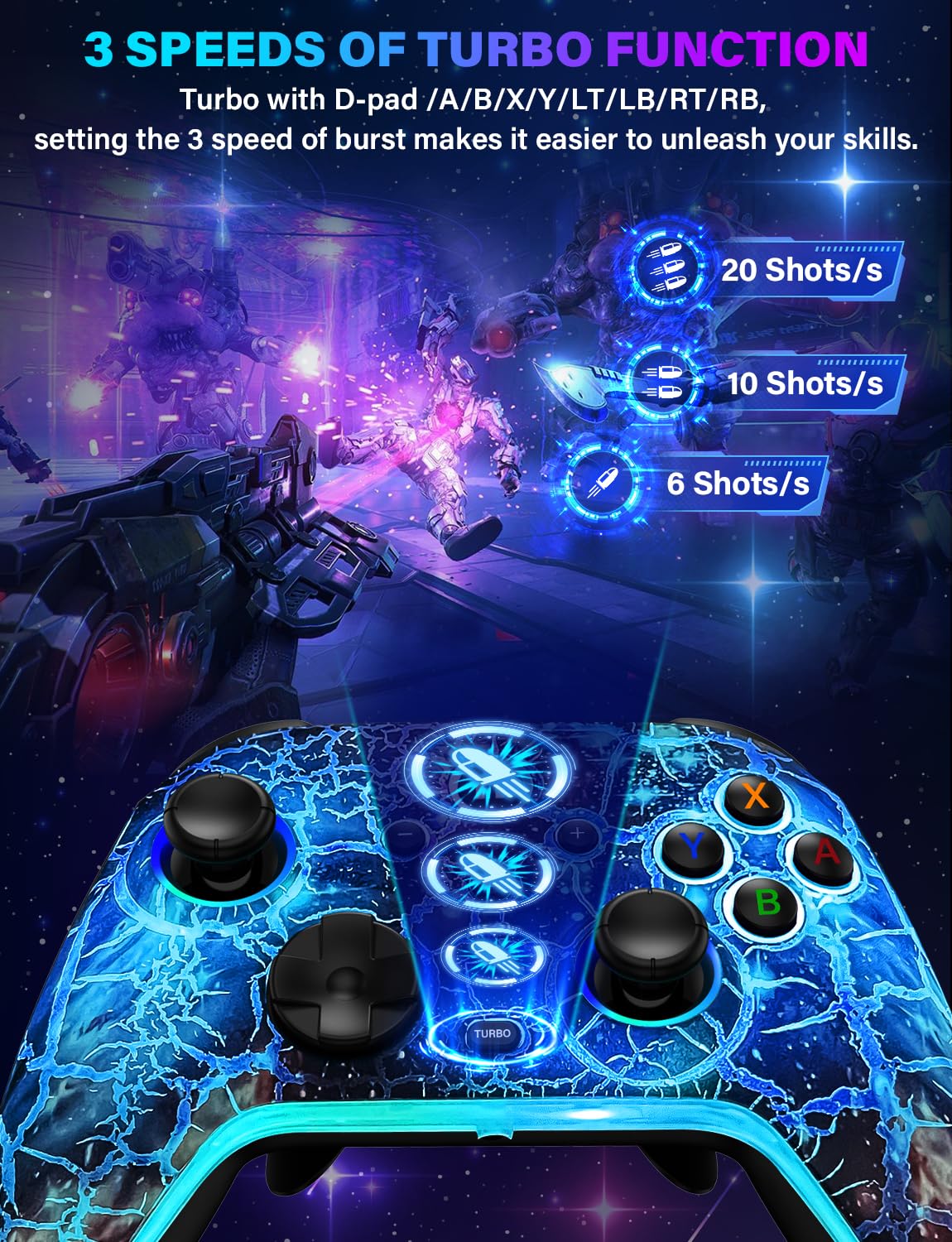 Wireless Switch Pro Controller with 1200mAh Rechargeable Battery P24998