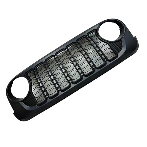 Front Grille Grid Grill Guard With Camera Hole for Jeep Wrangler JL Gladiator ABS Blackout K997410