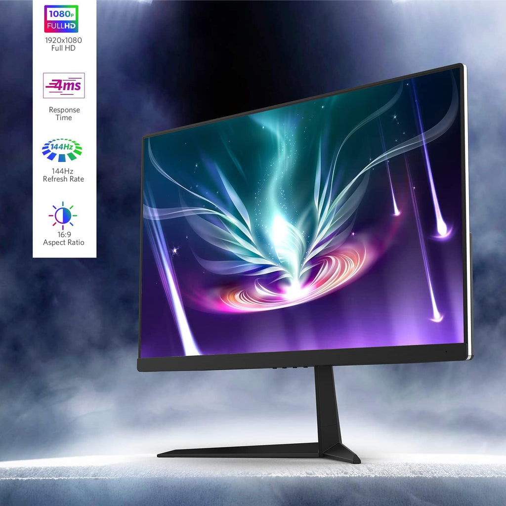 22” 144Hz 1920 x 1080p Full HD Flat Computer Monitor with HDMI Display Ports, Adjustable Tilt, Black E316