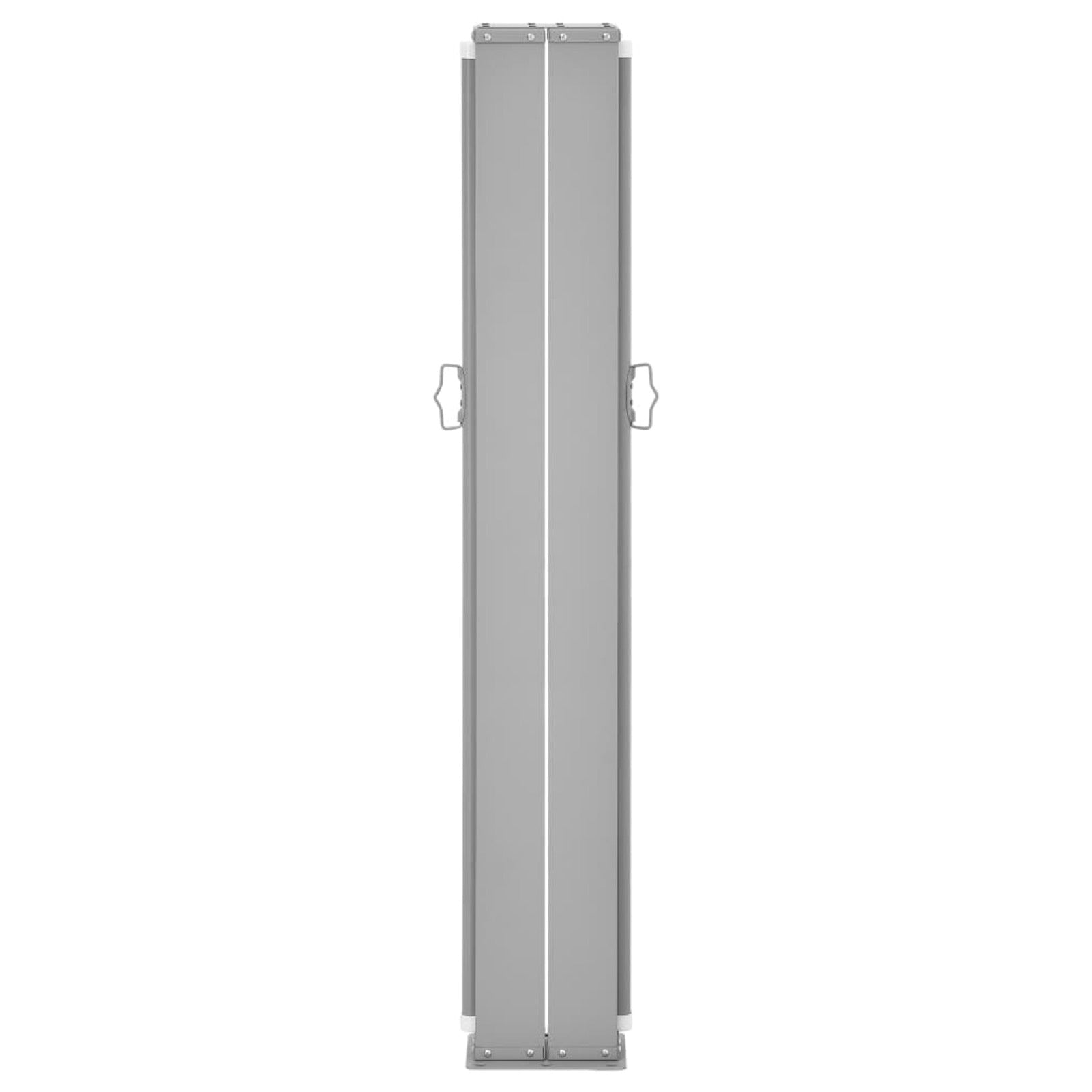 Black Retractable Side Awning Outdoor Divider Fencing Steel Frame Polyester Windscreen 55.1 x 393.7 Inches X394