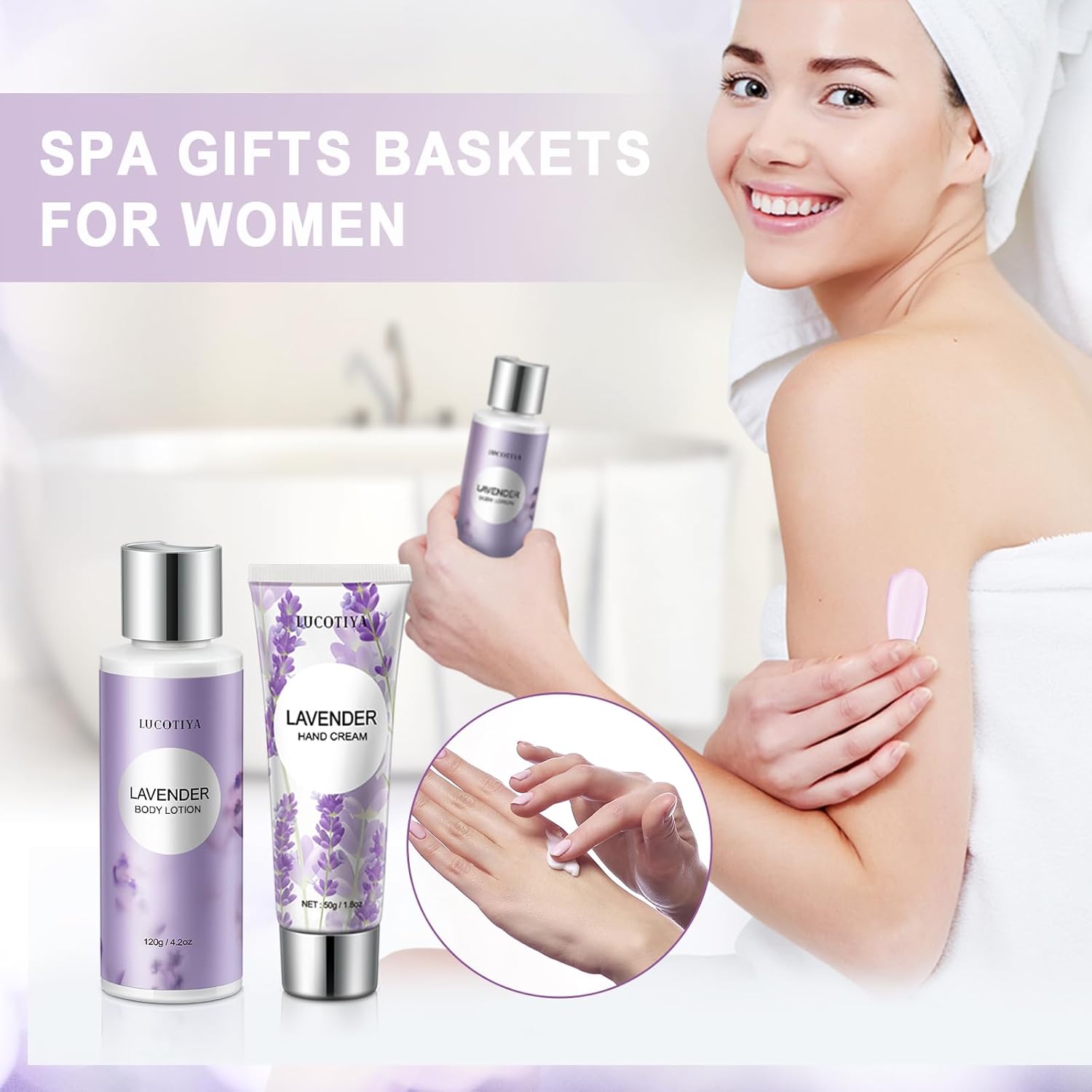 Purple Bubble Bath and Body Gifts Set Q1368