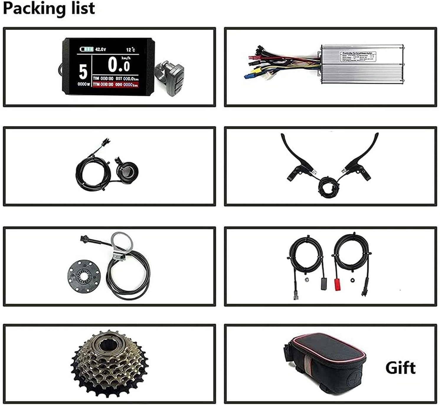26inch-48V/500W Rear Wheel Electric Bicycle Hub Motor Kit M1727