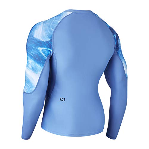 Men's Long Sleeves UPF 50+ Compression Swim Shirts F613913