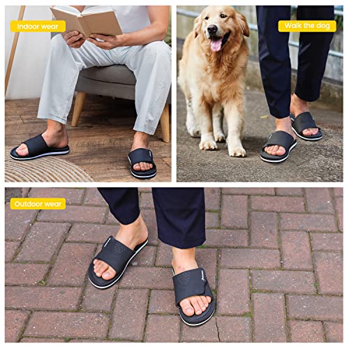 Mens Slide Sandals with Memory Foam L715255