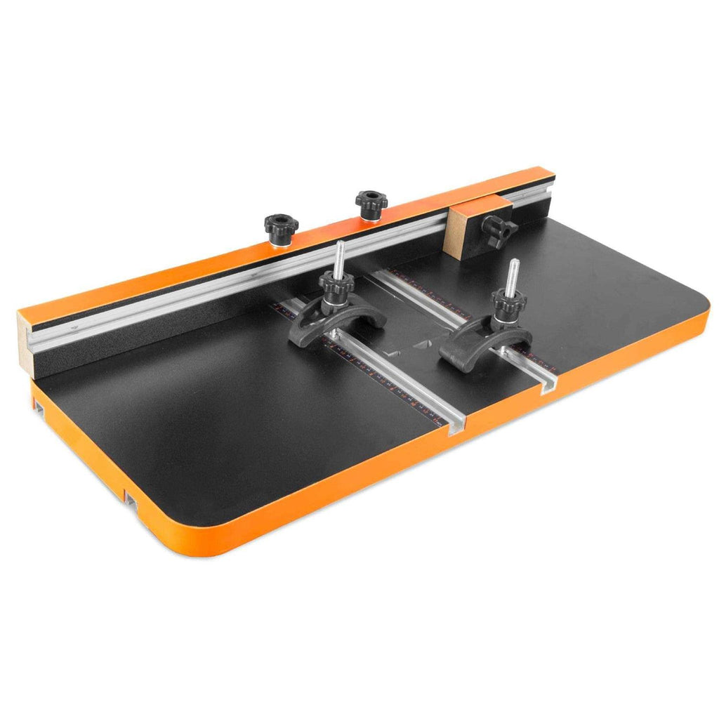 24-by-12-Inch Drill Press Table with Adjustable Fence and Stop Block Z660