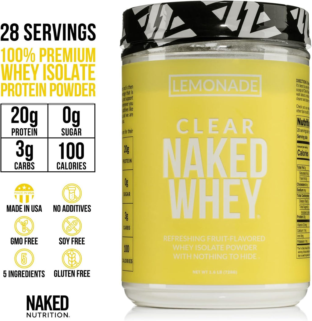 Clear Whey Protein Isolate, Lemonade, 28 Servings B87736